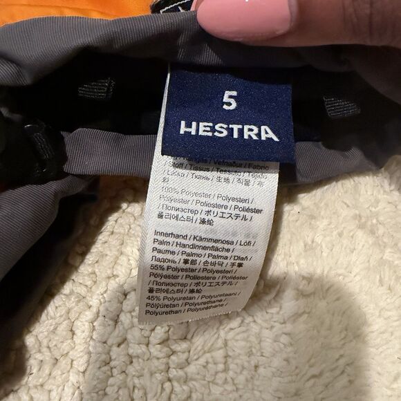 Hestra Gauntlet CZone Junior Mittens Winter Snow Gloves Orange Youth Kids 5 - Picture 4 of 7